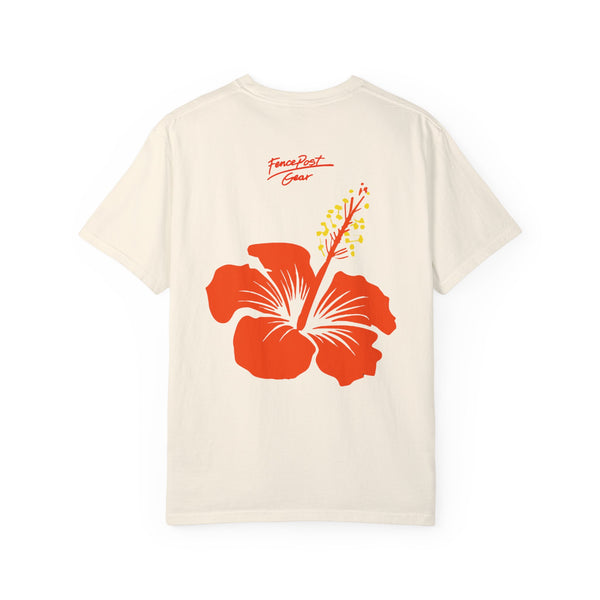 Hibiscus Limb Survivor Reversed - Unisex Garment-Dyed T-shirt