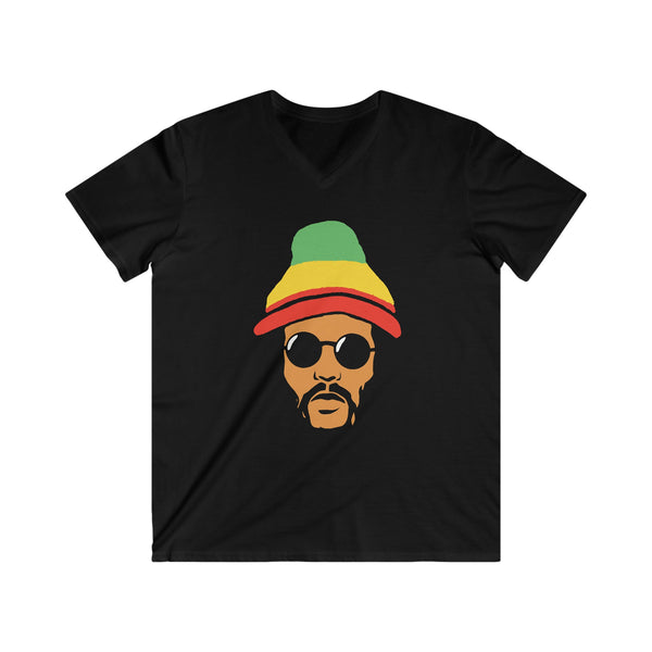 Raspect - Fitted V-Neck Short Sleeve Tee