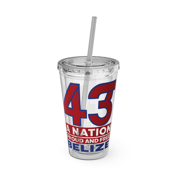 43 - Sunsplash Tumbler with Straw, 16oz