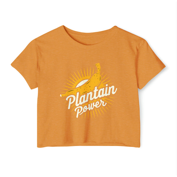 Plantain Power - Women's Festival Crop Top T-Shirt