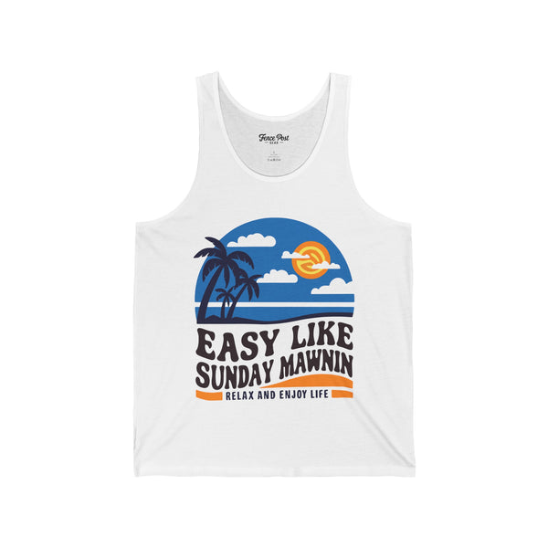 Easy Like Sunday Mawnin - Unisex Jersey Tank