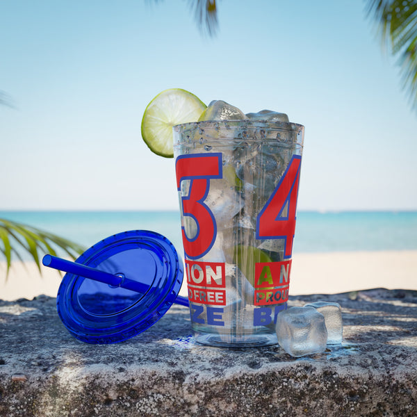 43 - Sunsplash Tumbler with Straw, 16oz