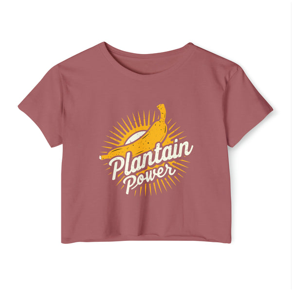 Plantain Power - Women's Festival Crop Top T-Shirt