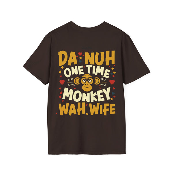 Monkey Wife - Reverse Unisex Softstyle T-Shirt