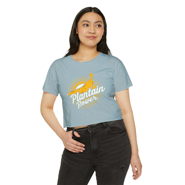 Plantain Power - Women's Festival Crop Top T-Shirt