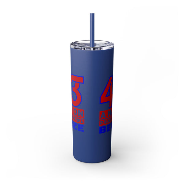 43 - Skinny Tumbler with Straw, 20oz