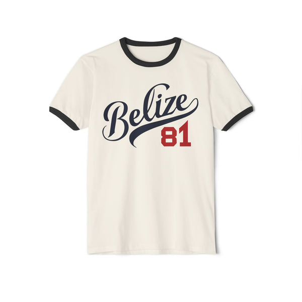 Belize 81 - Unisex Cotton Ringer T-Shirt