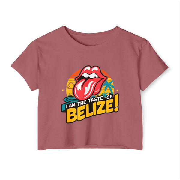 Taste of Belize - Women's Festival Crop Top T-Shirt