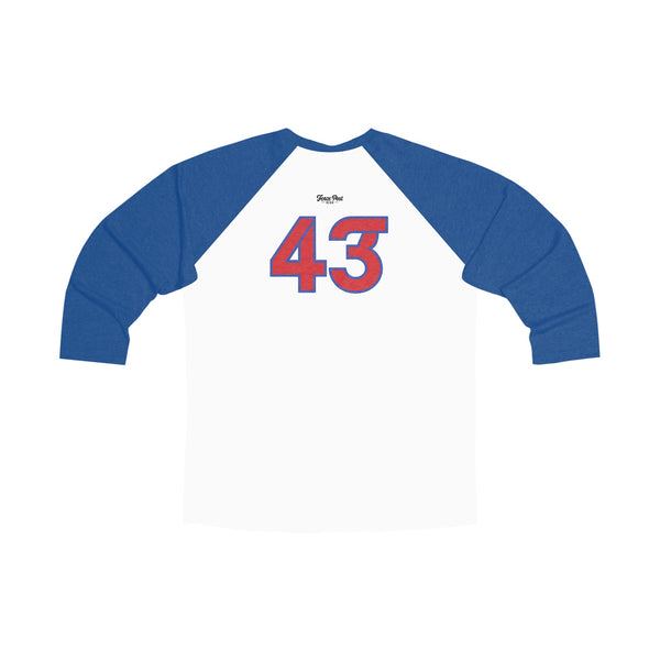 43 - Unisex Tri-Blend 3\4 Raglan Tee