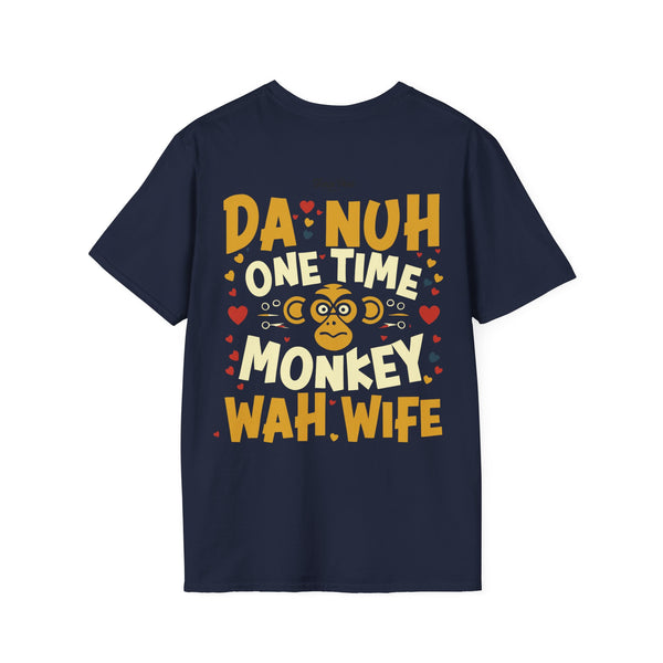 Monkey Wife - Reverse Unisex Softstyle T-Shirt