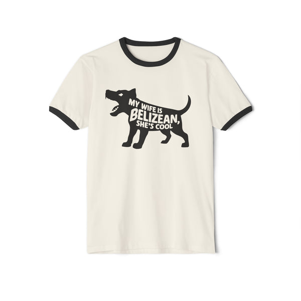 Belizean Wife - Unisex Cotton Ringer T-Shirt