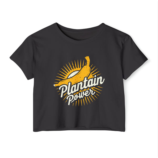 Plantain Power - Women's Festival Crop Top T-Shirt