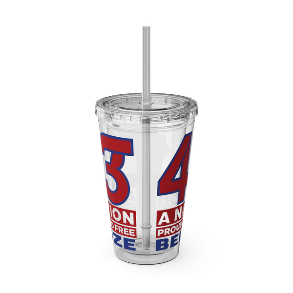 43 - Sunsplash Tumbler with Straw, 16oz
