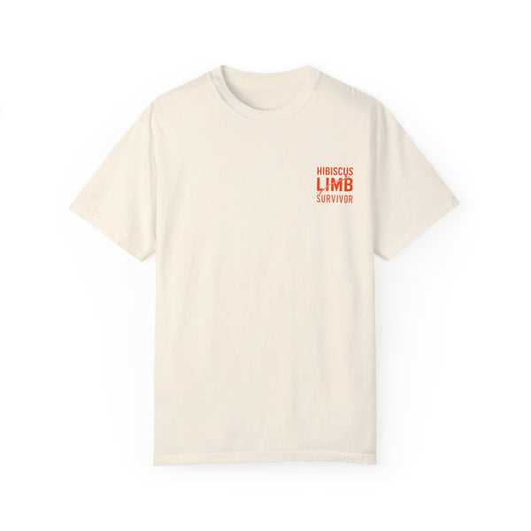 Hibiscus Limb Survivor Reversed - Unisex Garment-Dyed T-shirt