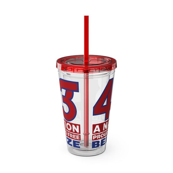 43 - Sunsplash Tumbler with Straw, 16oz