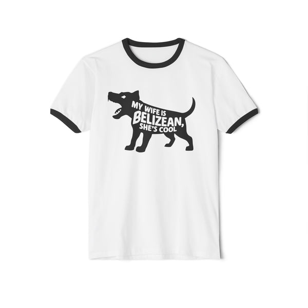 Belizean Wife - Unisex Cotton Ringer T-Shirt