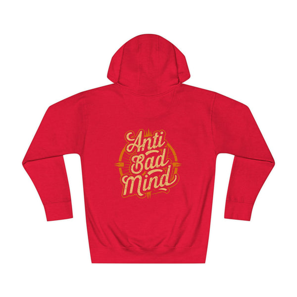 Anti Bad Mind - Back Design Unisex Fleece Hoodie