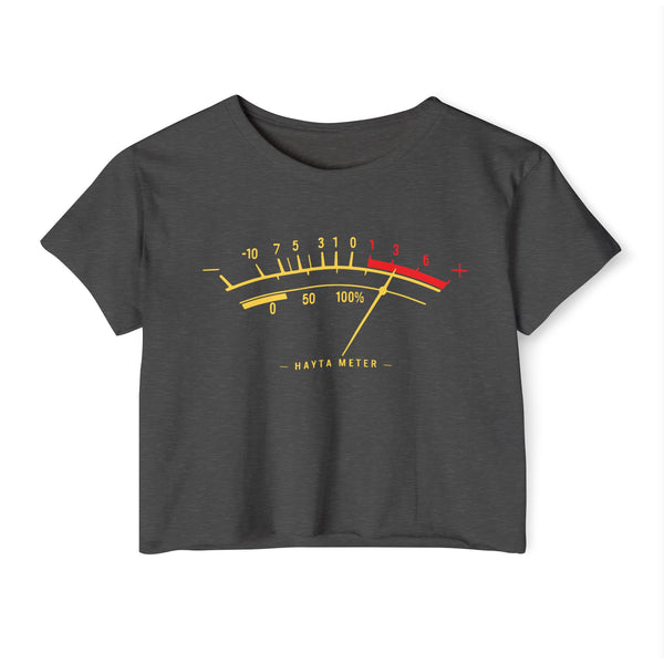 Hayta Meter - Women's Festival Crop Top T-Shirt