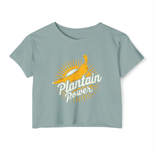 Plantain Power - Women's Festival Crop Top T-Shirt