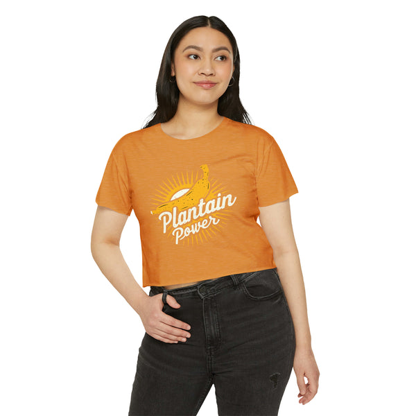 Plantain Power - Women's Festival Crop Top T-Shirt