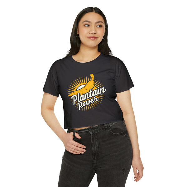 Plantain Power - Women's Festival Crop Top T-Shirt