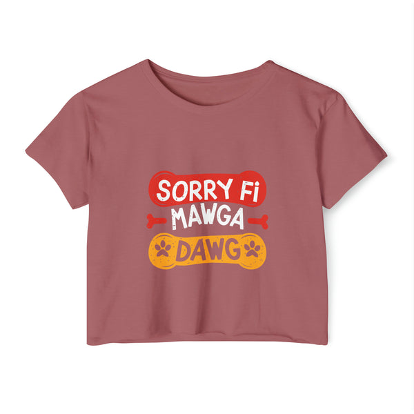 Mawga Dawg - Women's Festival Crop Top T-Shirt