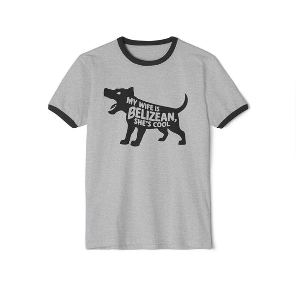 Belizean Wife - Unisex Cotton Ringer T-Shirt
