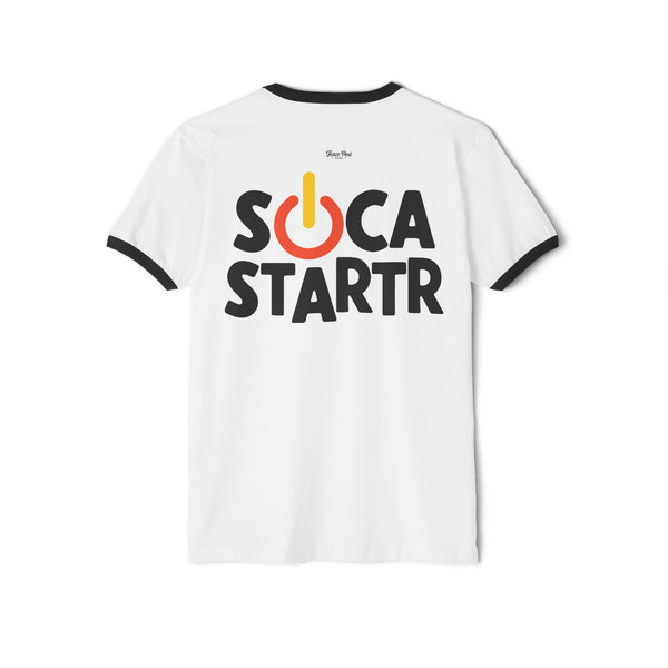 Soca Startr - Unisex Cotton Ringer T-Shirt