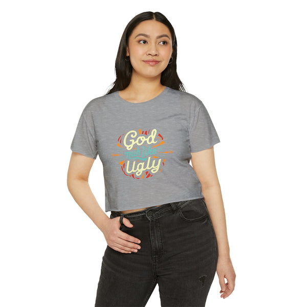 God Nuh Like Ugly - Women's Festival Crop Top T-Shirt