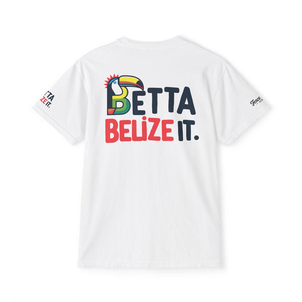 Betta Belize It - Unisex Garment-Dyed Pocket T-Shirt