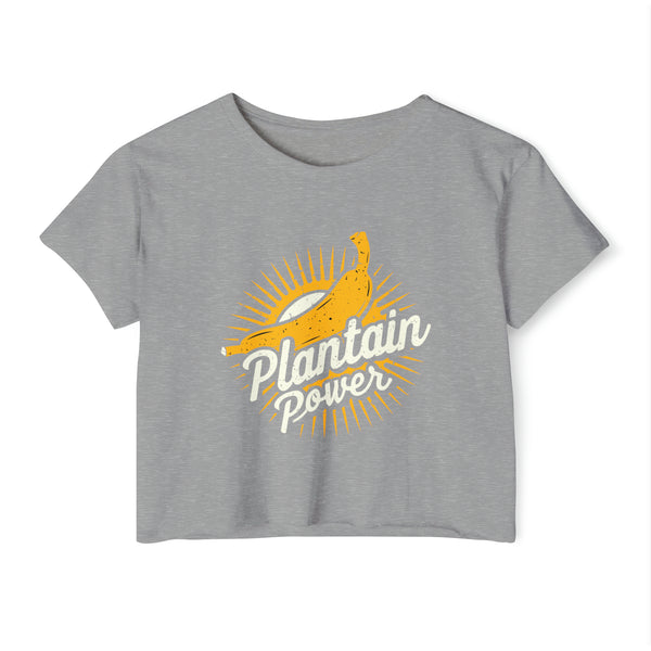 Plantain Power - Women's Festival Crop Top T-Shirt