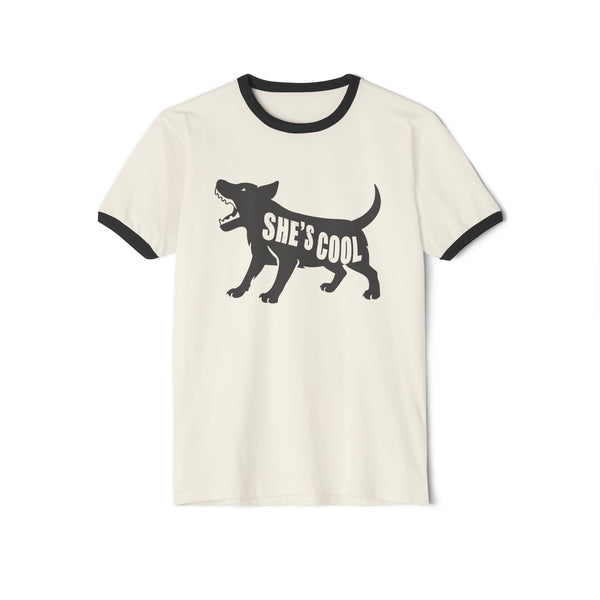She's Cool - Unisex Cotton Ringer T-Shirt