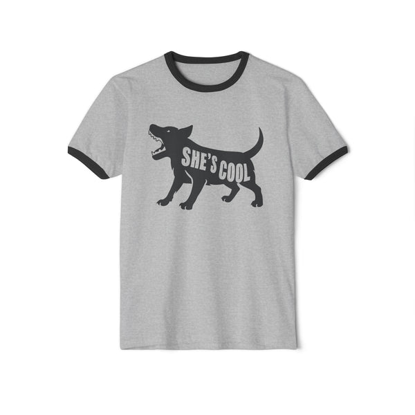 She's Cool - Unisex Cotton Ringer T-Shirt