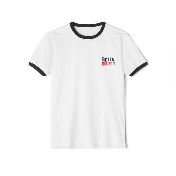 Betta Belize It - Unisex Cotton Ringer T-Shirt