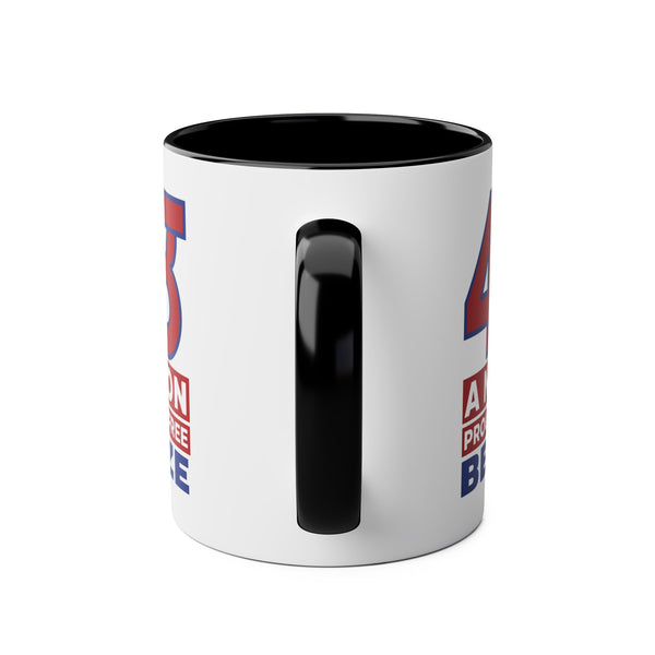 43 - Two-Tone Coffee Mugs, 11oz