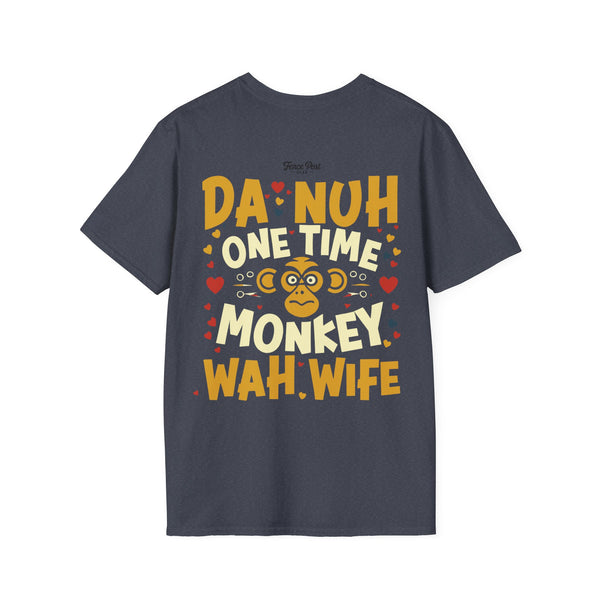 Monkey Wife - Reverse Unisex Softstyle T-Shirt
