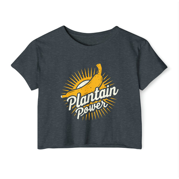 Plantain Power - Women's Festival Crop Top T-Shirt