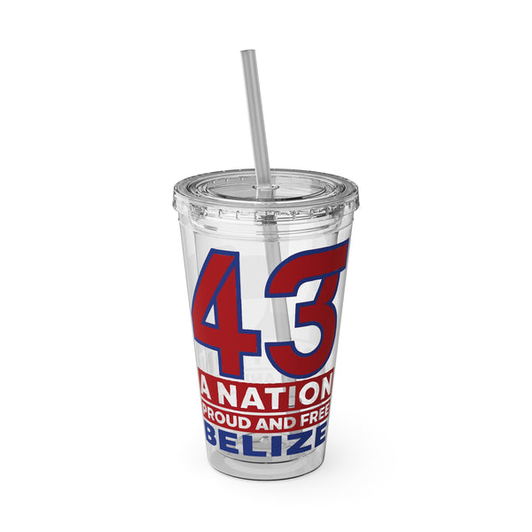 43 - Sunsplash Tumbler with Straw, 16oz