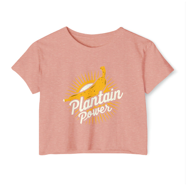Plantain Power - Women's Festival Crop Top T-Shirt