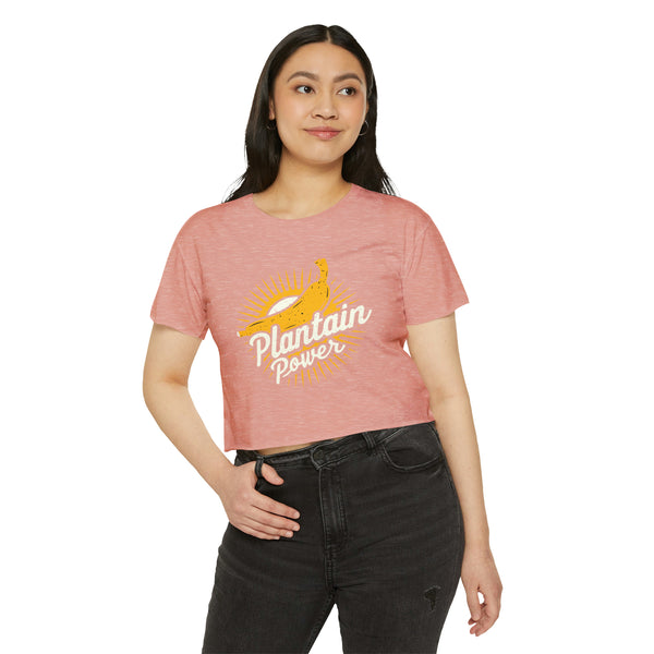 Plantain Power - Women's Festival Crop Top T-Shirt