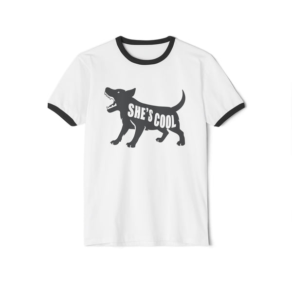 She's Cool - Unisex Cotton Ringer T-Shirt