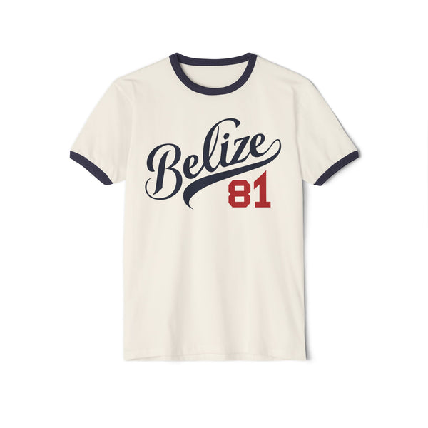 Belize 81 - Unisex Cotton Ringer T-Shirt