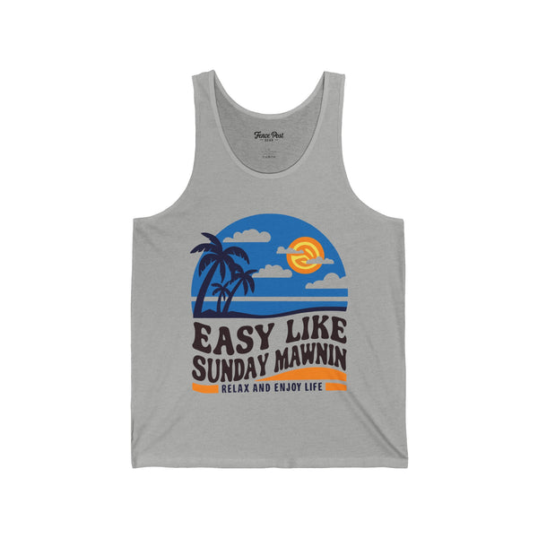 Easy Like Sunday Mawnin - Unisex Jersey Tank