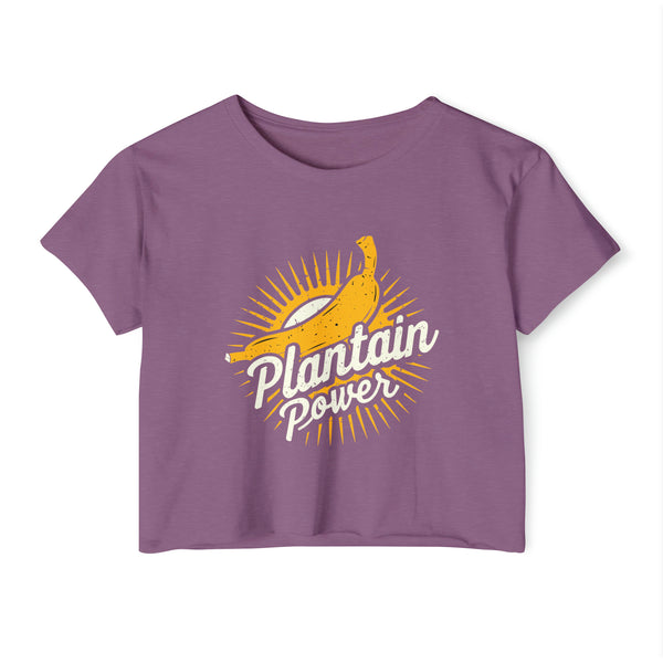 Plantain Power - Women's Festival Crop Top T-Shirt
