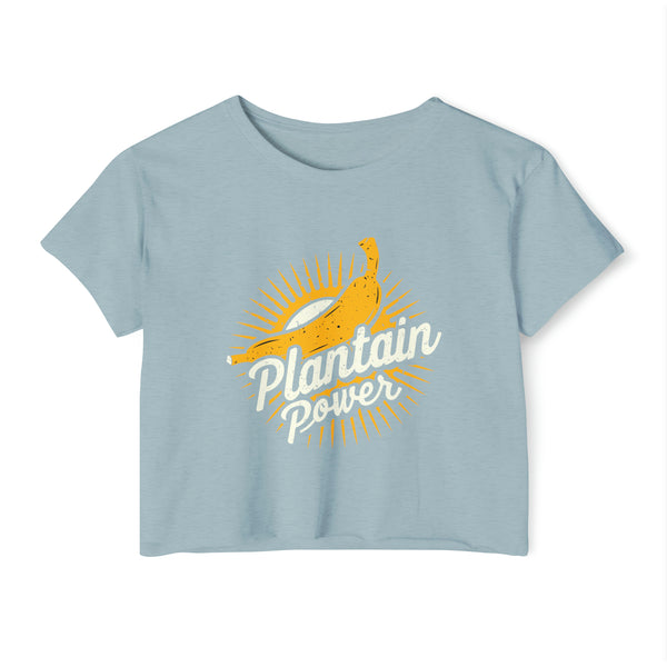 Plantain Power - Women's Festival Crop Top T-Shirt