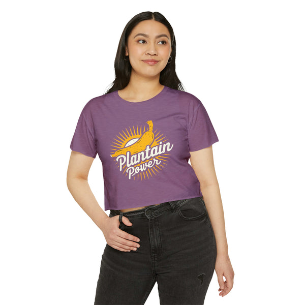 Plantain Power - Women's Festival Crop Top T-Shirt