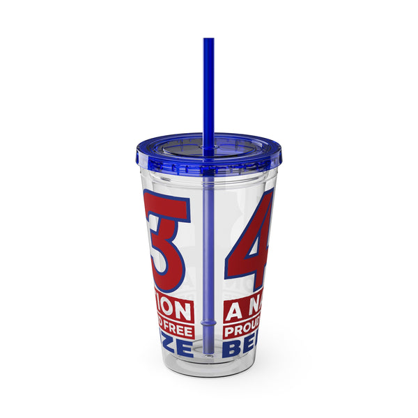 43 - Sunsplash Tumbler with Straw, 16oz