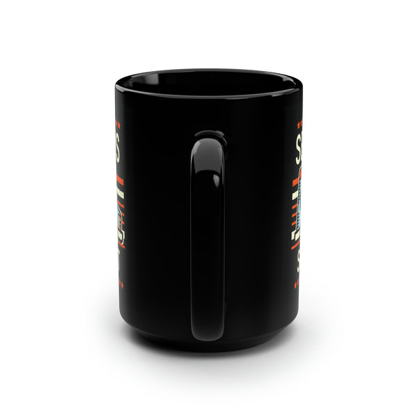 Send This Send Dat - Black Mug, 15oz