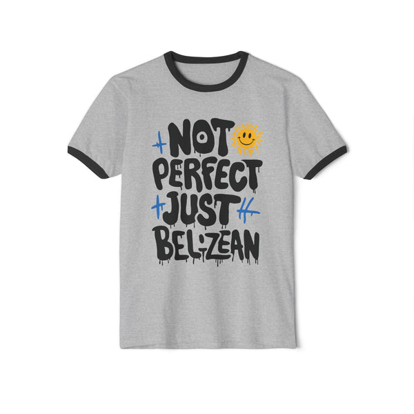 Not Perfect - Unisex Cotton Ringer T-Shirt
