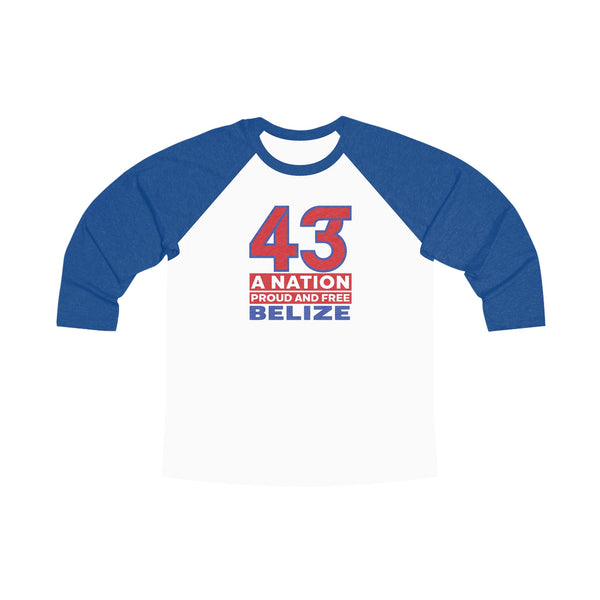 43 - Unisex Tri-Blend 3\4 Raglan Tee